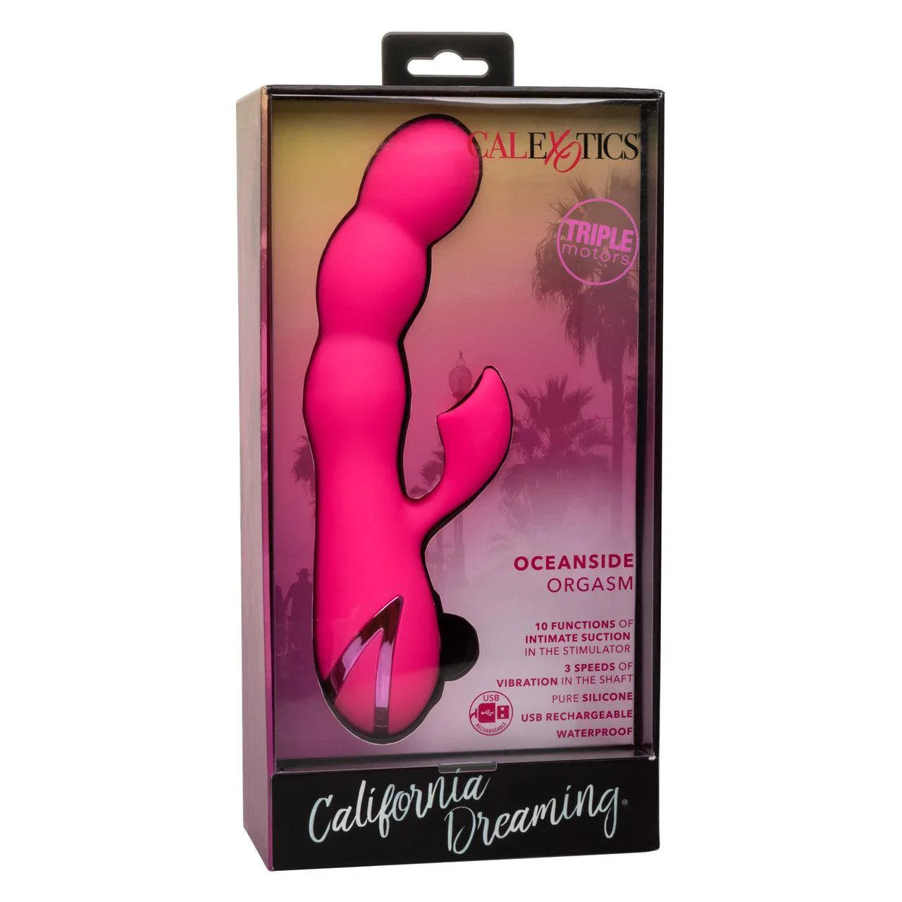 Calexotics California Dreaming Oceanside Orgasm Rechargeable Silicone Clitoral Stimulator - Buy At Luxury Toy X - Free 3-Day Shipping