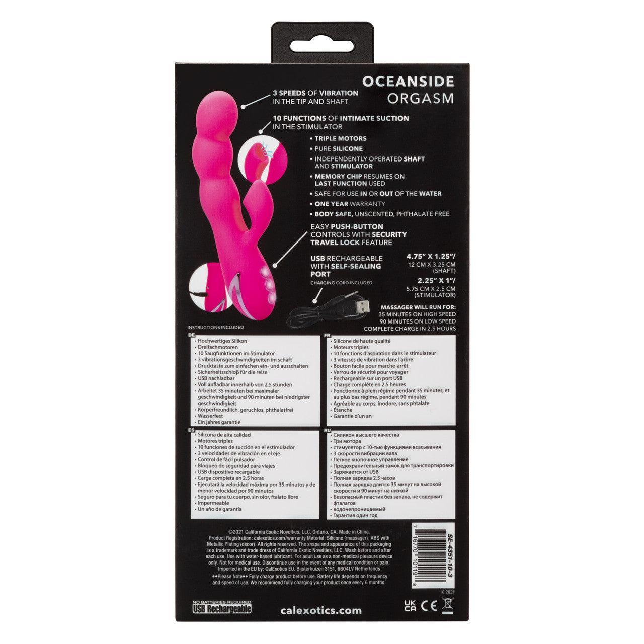 Calexotics California Dreaming Oceanside Orgasm Rechargeable Silicone Clitoral Stimulator - Buy At Luxury Toy X - Free 3-Day Shipping