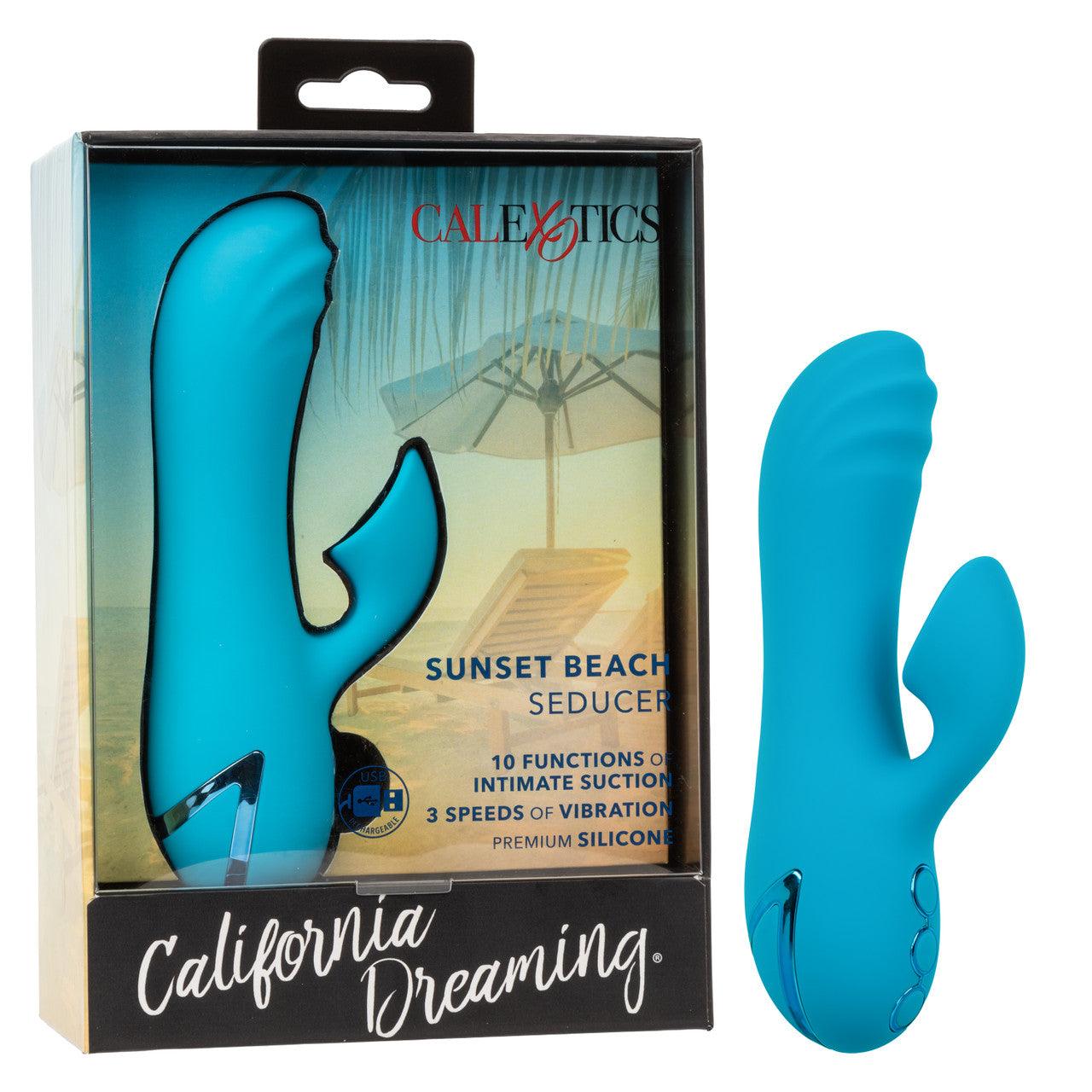 Calexotics California Dreaming Sunset Beach Seducer Rechargeable Silicone Dual Vibrator - Buy At Luxury Toy X - Free 3-Day Shipping