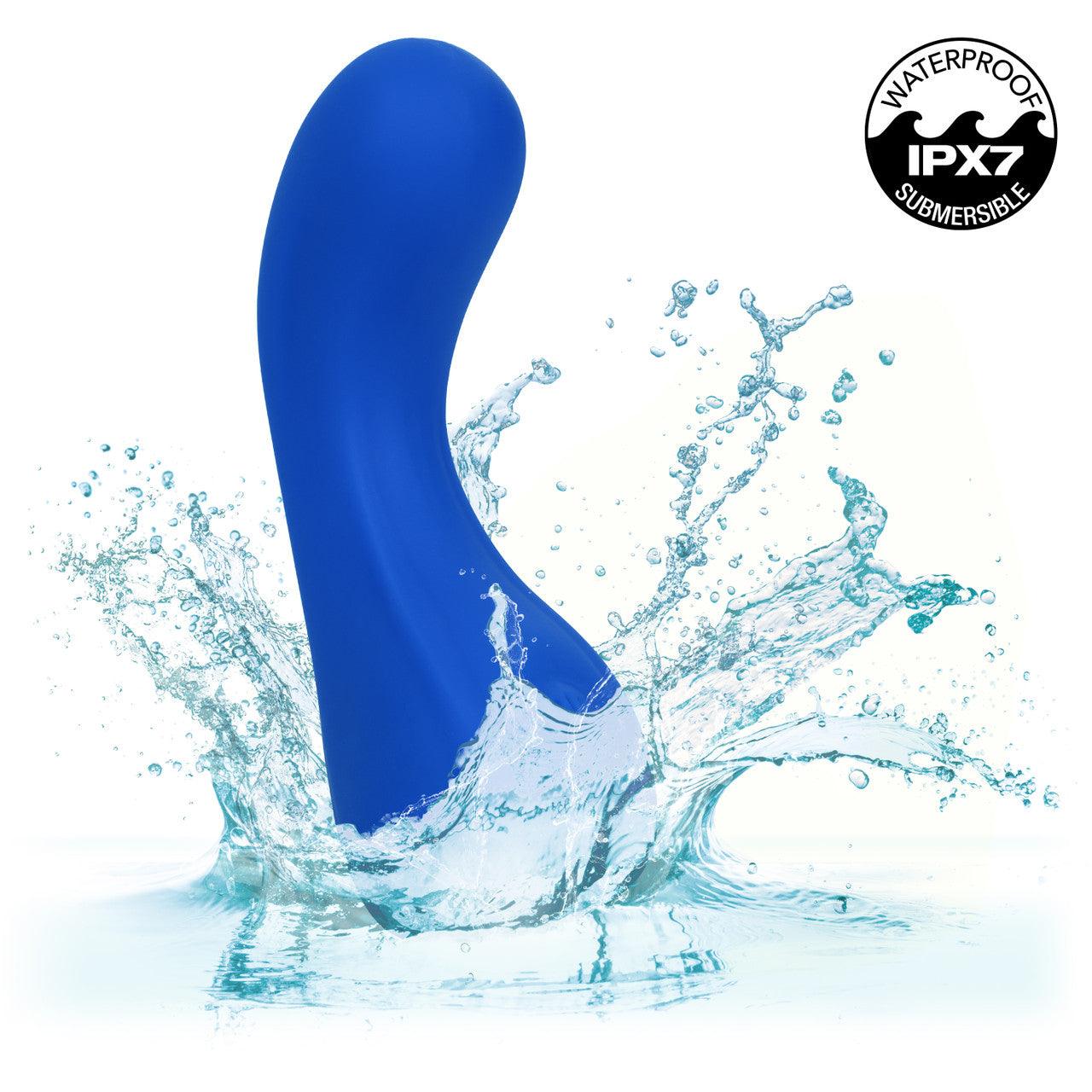 CalExotics Cascade Curve Rechargeable Silicone Vibrator - Buy At Luxury Toy X - Free 3-Day Shipping