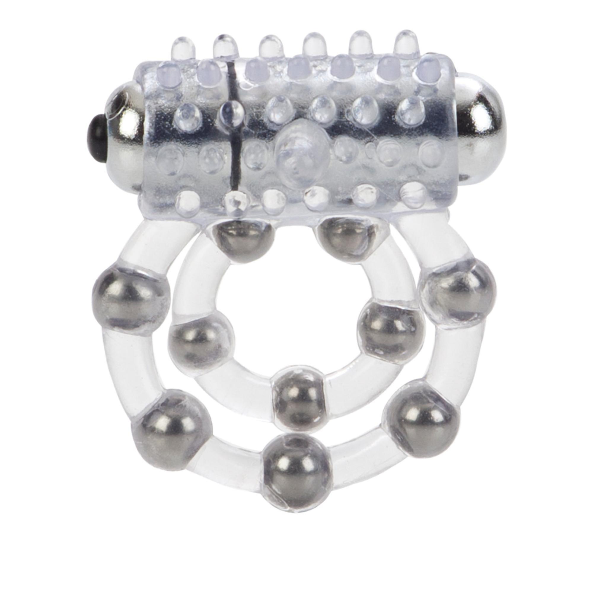 CalExotics Couple's Enhancers 10 Bead Maximus Ring Vibrating Cock Ring - Buy At Luxury Toy X - Free 3-Day Shipping
