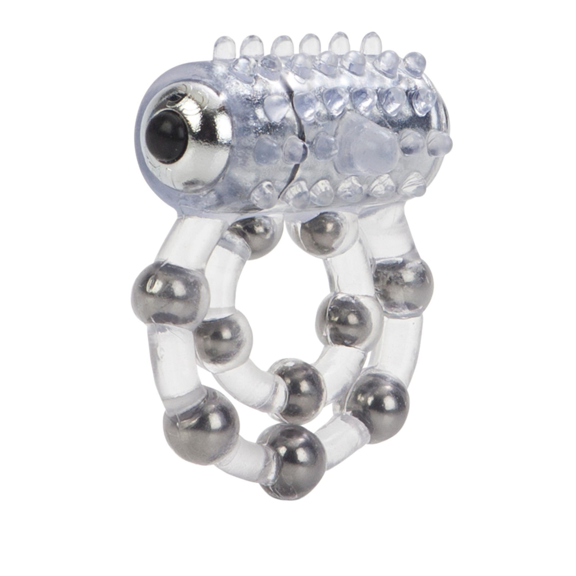 CalExotics Couple's Enhancers 10 Bead Maximus Ring Vibrating Cock Ring - Buy At Luxury Toy X - Free 3-Day Shipping