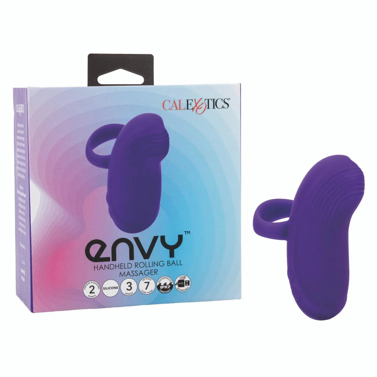 CalExotics Envy Handheld Rolling Ball Silicone Rechargeable Massager - Buy At Luxury Toy X - Free 3-Day Shipping