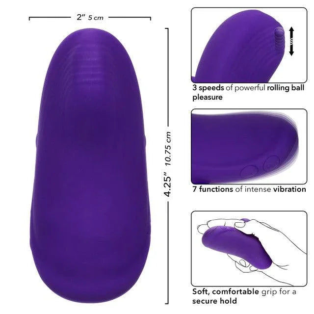 CalExotics Envy Handheld Rolling Ball Silicone Rechargeable Massager - Buy At Luxury Toy X - Free 3-Day Shipping