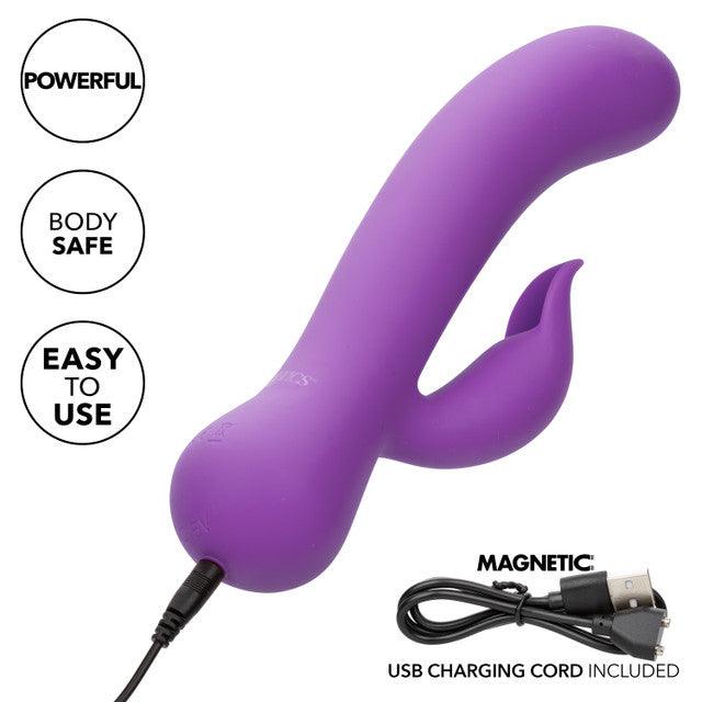 CalExotics First Time Silicone Rechargeable Pleaser Dual Vibrator - Buy At Luxury Toy X - Free 3-Day Shipping