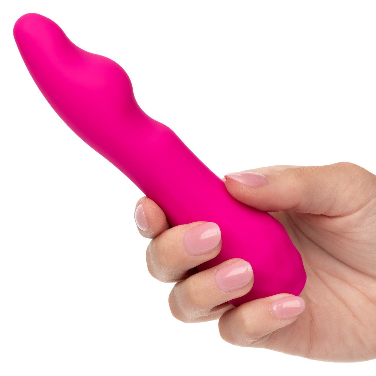 CalExotics Gia Curved Pleaser Silicone Rechargeable Vibrator - Buy At Luxury Toy X - Free 3-Day Shipping