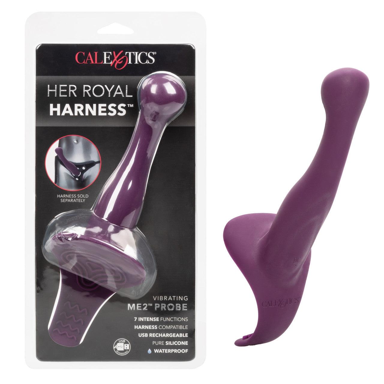 Calexotics Her Royal Harness ME2 Rechargeable Silicone G-Spot Strap-On - Buy At Luxury Toy X - Free 3-Day Shipping