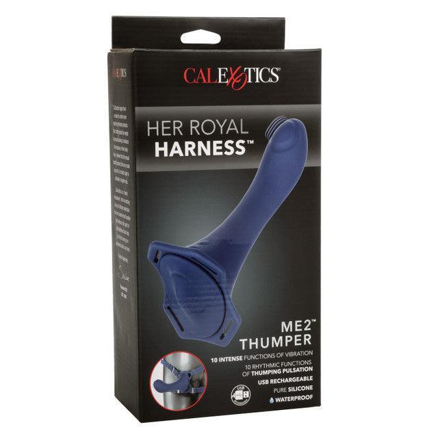 Calexotics Her Royal Harness ME2 Thumper Strap-On with Silicone Rechargeable Dildo - Buy At Luxury Toy X - Free 3-Day Shipping