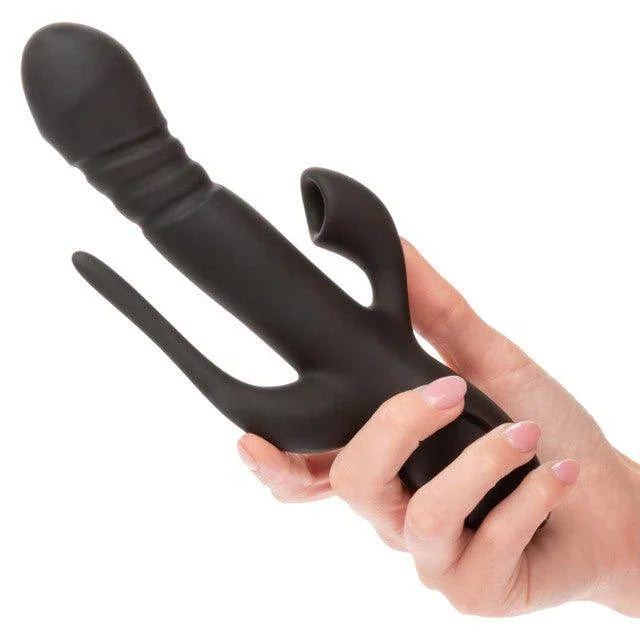 Calexotics III Triple Euphoria Rechargeable Silicone Stimulating Vibrator - Buy At Luxury Toy X - Free 3-Day Shipping