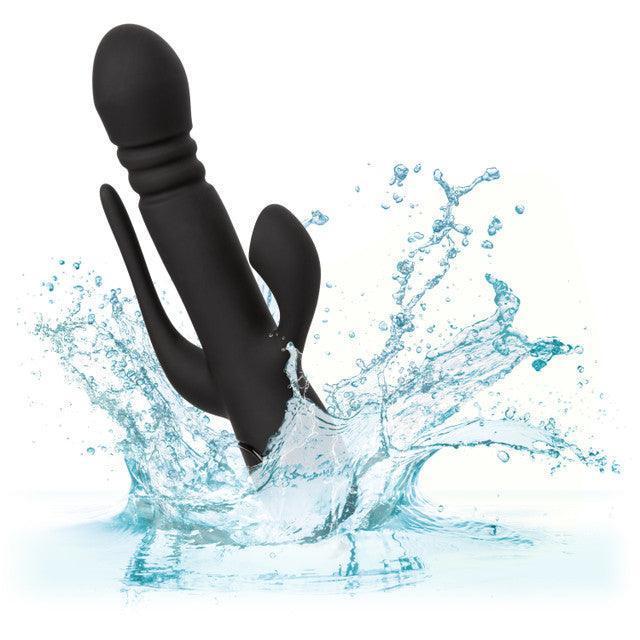 Calexotics III Triple Euphoria Rechargeable Silicone Stimulating Vibrator - Buy At Luxury Toy X - Free 3-Day Shipping
