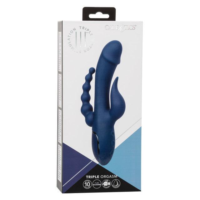 Calexotics III Triple Orgasm Rechargeable Silicone Stimulating Vibrator - Buy At Luxury Toy X - Free 3-Day Shipping
