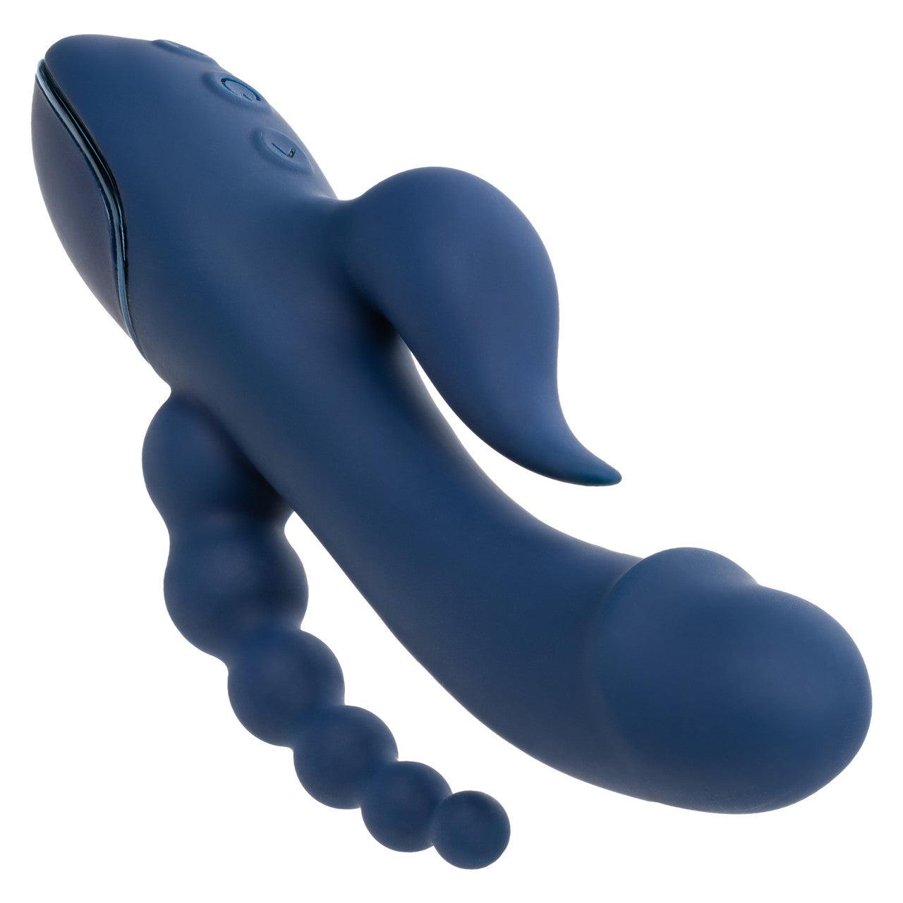Calexotics III Triple Orgasm Rechargeable Silicone Stimulating Vibrator - Buy At Luxury Toy X - Free 3-Day Shipping
