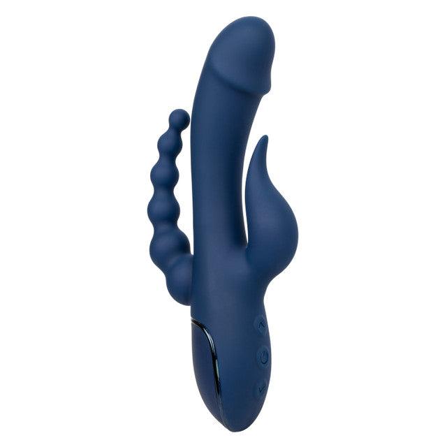 Calexotics III Triple Orgasm Rechargeable Silicone Stimulating Vibrator - Buy At Luxury Toy X - Free 3-Day Shipping