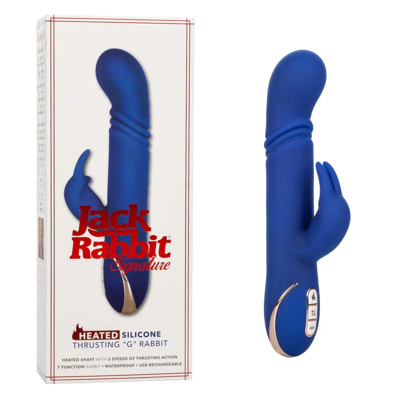 Calexotics Jack Rabbit® Signature Heated Silicone Thrusting "G" Rabbit - Buy At Luxury Toy X - Free 3-Day Shipping