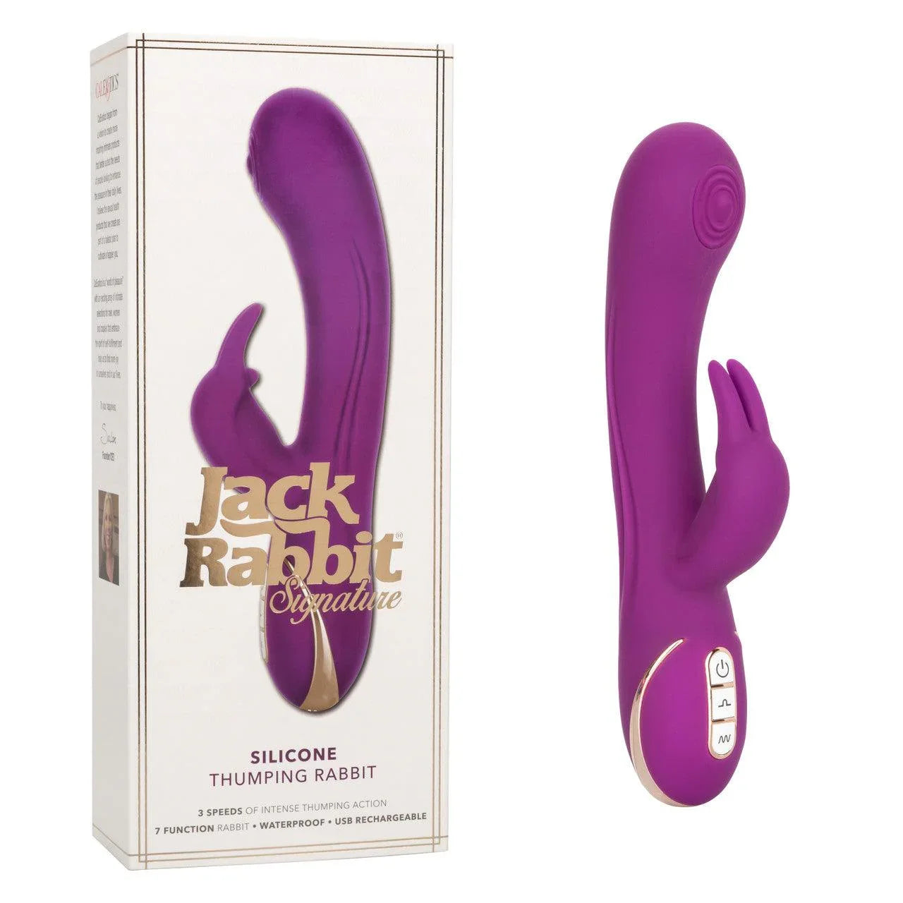 Calexotics Jack Rabbit® Signature Silicone Thumping Rabbit - Buy At Luxury Toy X - Free 3-Day Shipping
