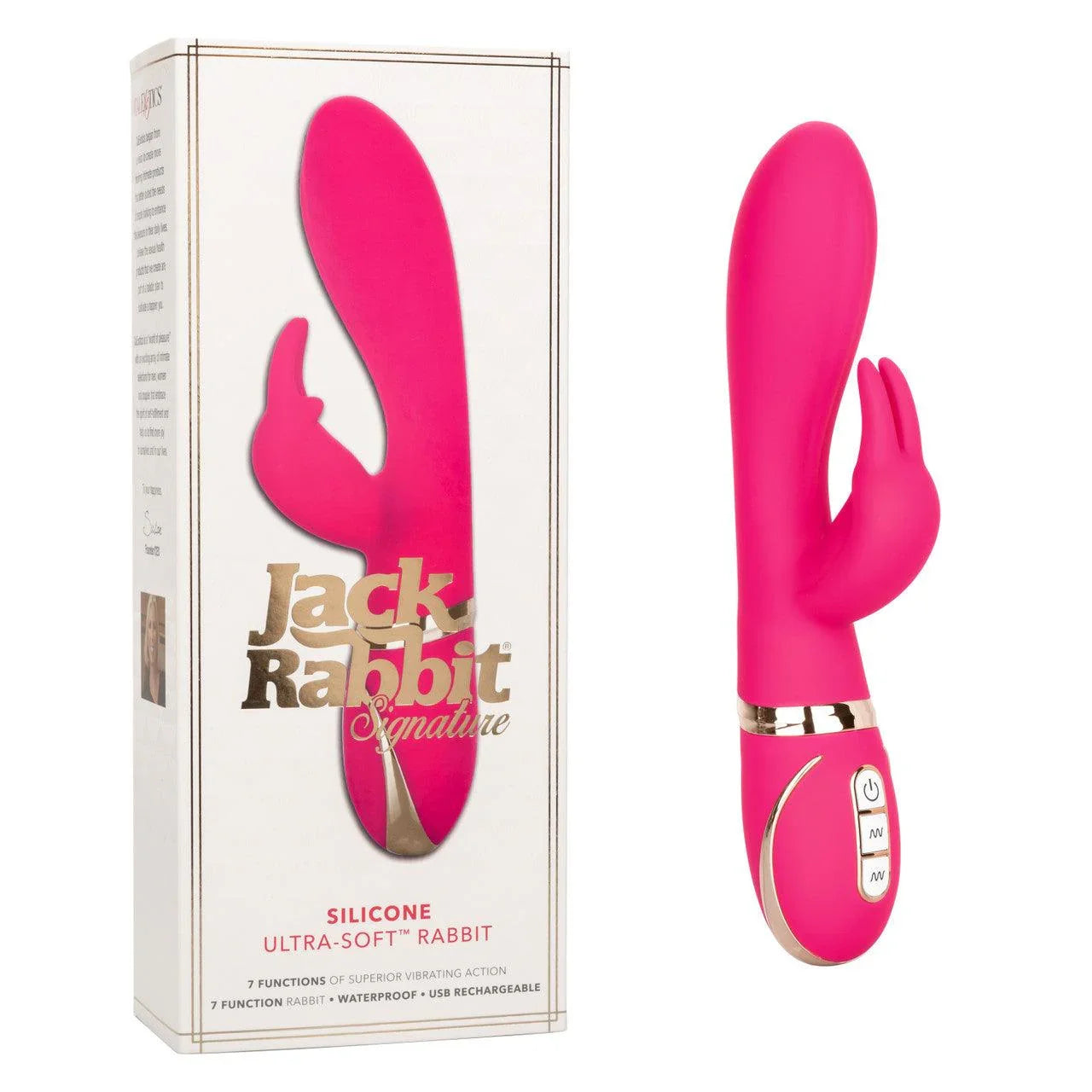 Calexotics Jack Rabbit® Signature Silicone Ultra-Soft™ Rabbit - Buy At Luxury Toy X - Free 3-Day Shipping