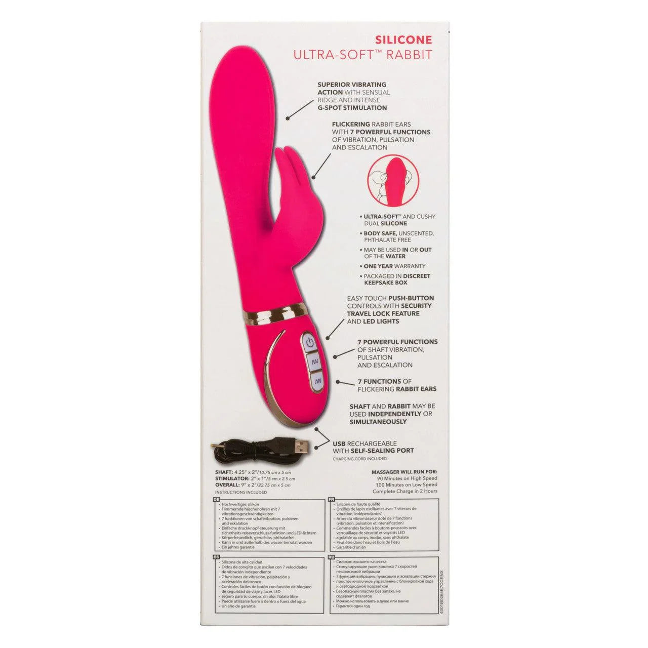 Calexotics Jack Rabbit® Signature Silicone Ultra-Soft™ Rabbit - Buy At Luxury Toy X - Free 3-Day Shipping