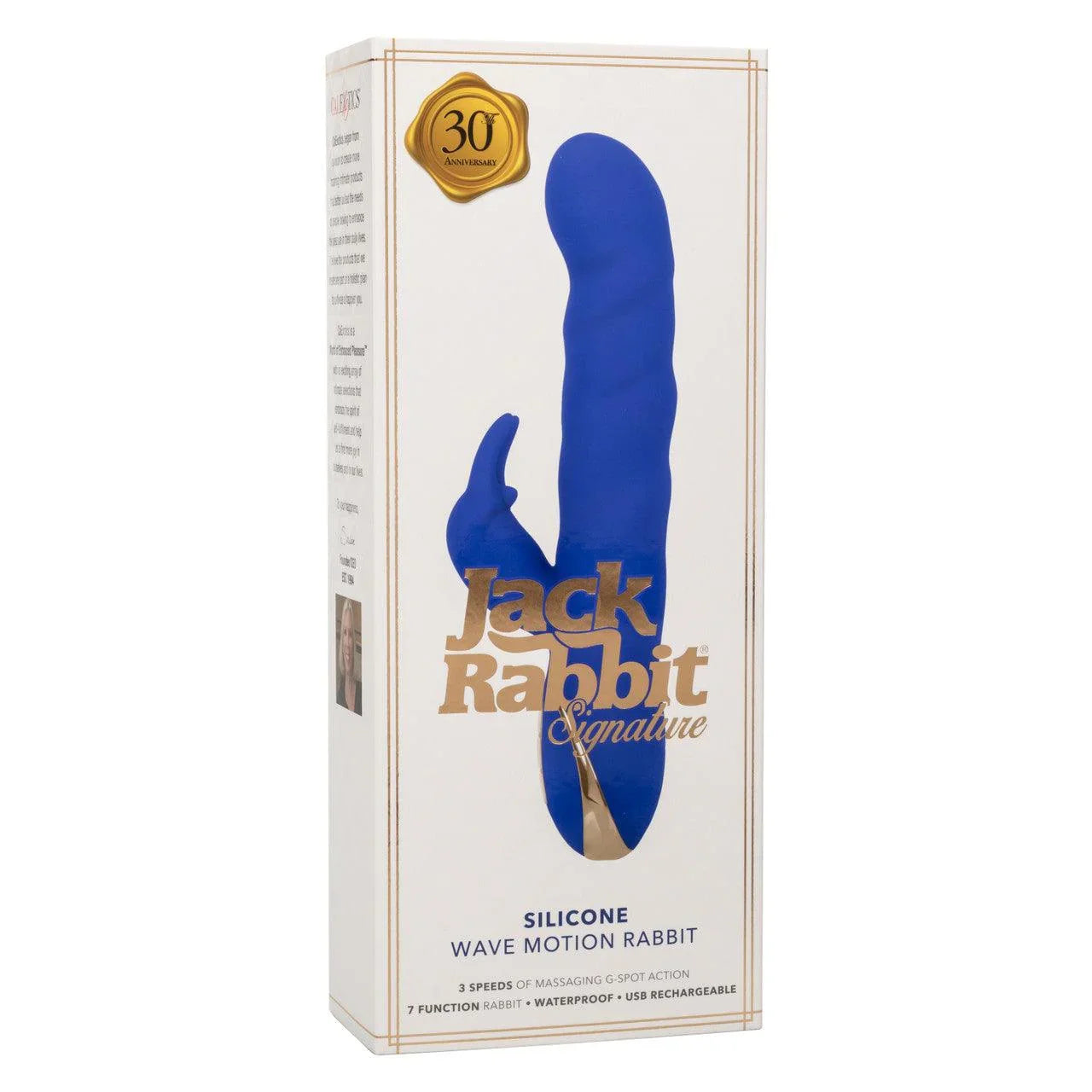 CalExotics Jack Rabbit Signature Rechargeable Silicone Wave Motion Rabbit Vibrator - Buy At Luxury Toy X - Free 3-Day Shipping