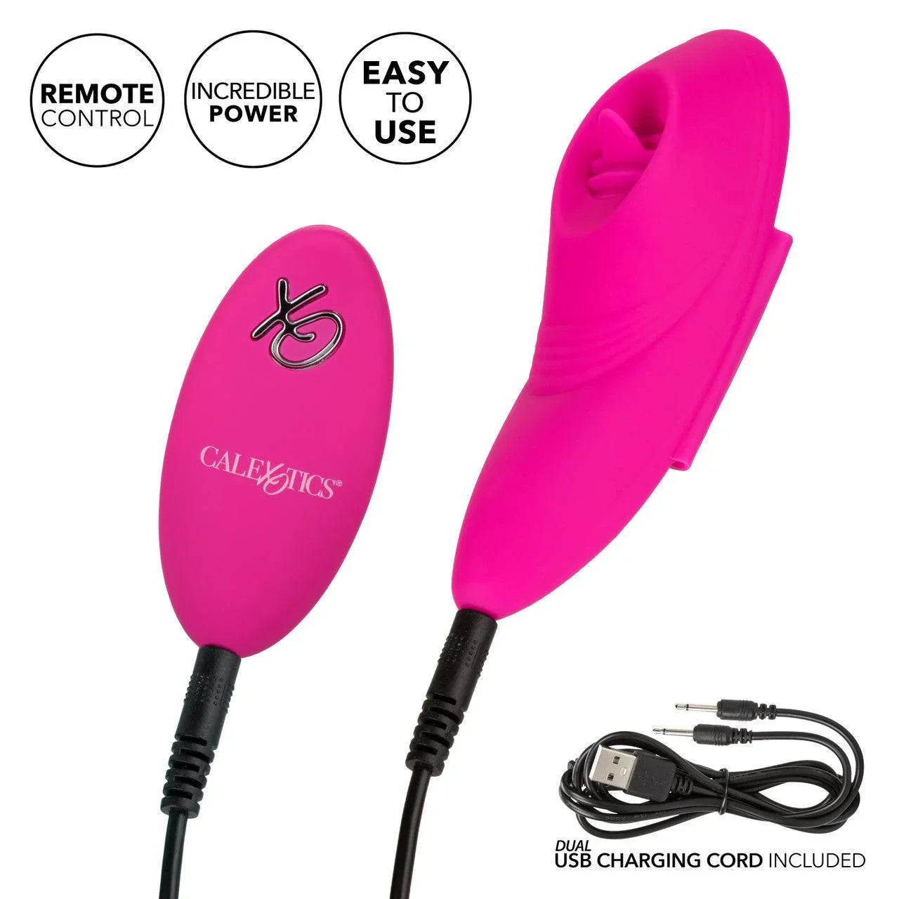 CalExotics Lock-N-Play Remote Flicker Rechargeable Silicone Panty Teaser Panty Vibe - Buy At Luxury Toy X - Free 3-Day Shipping