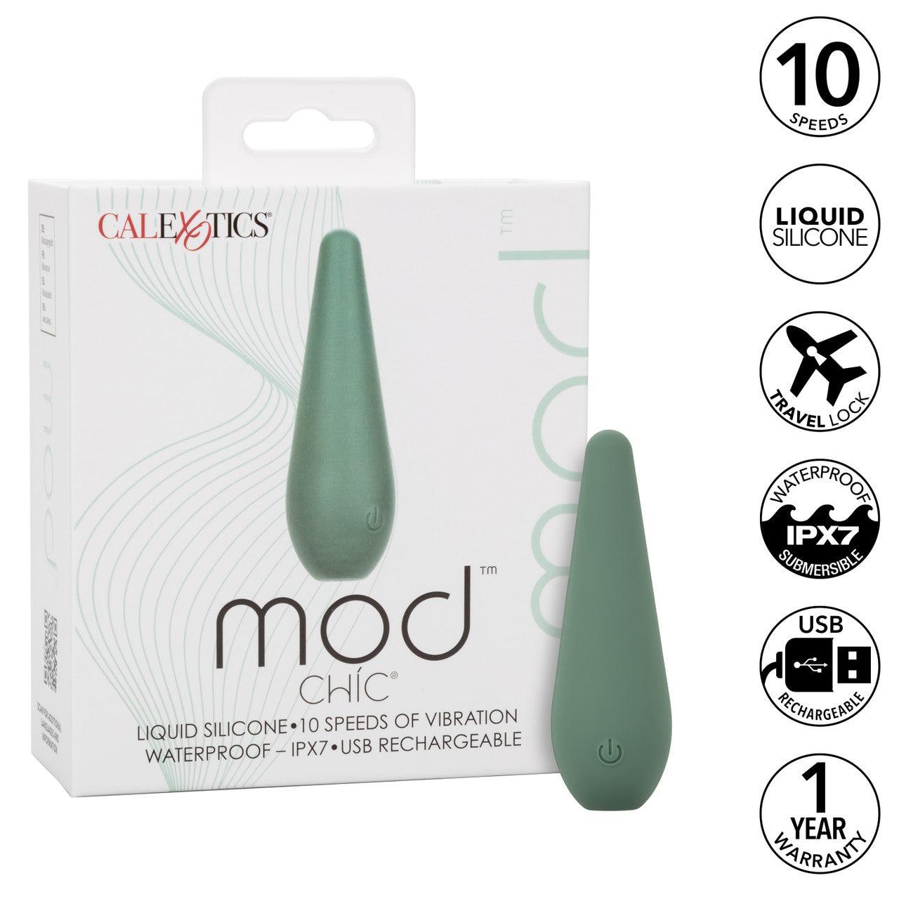 CalExotics Mod Chic Rechargeable Silicone Vibrator - Buy At Luxury Toy X - Free 3-Day Shipping