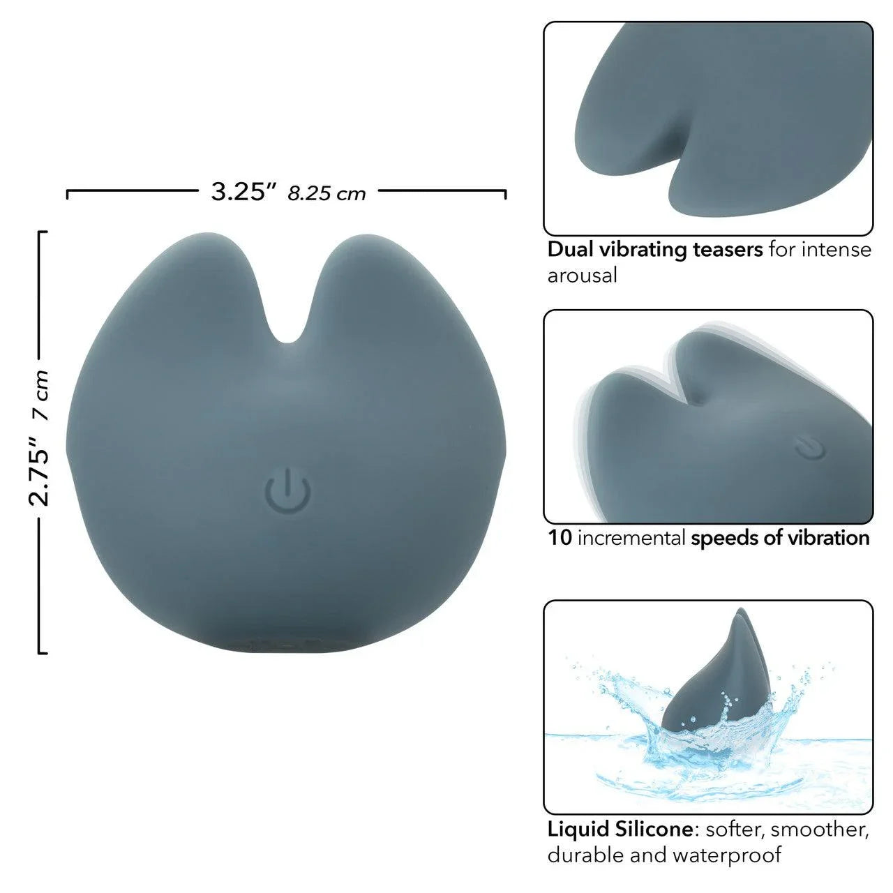 CalExotics Mod Curve Rechargeable Silicone Vibrator - Buy At Luxury Toy X - Free 3-Day Shipping