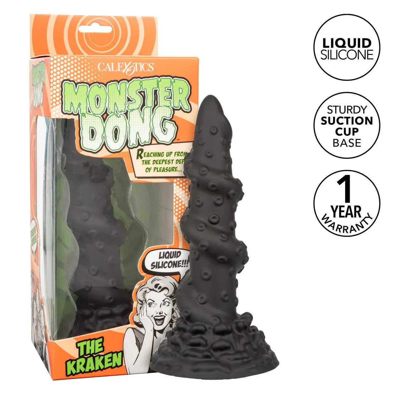 CalExotics Monster Dong The Kraken Silicone Dildo 8in - Buy At Luxury Toy X - Free 3-Day Shipping