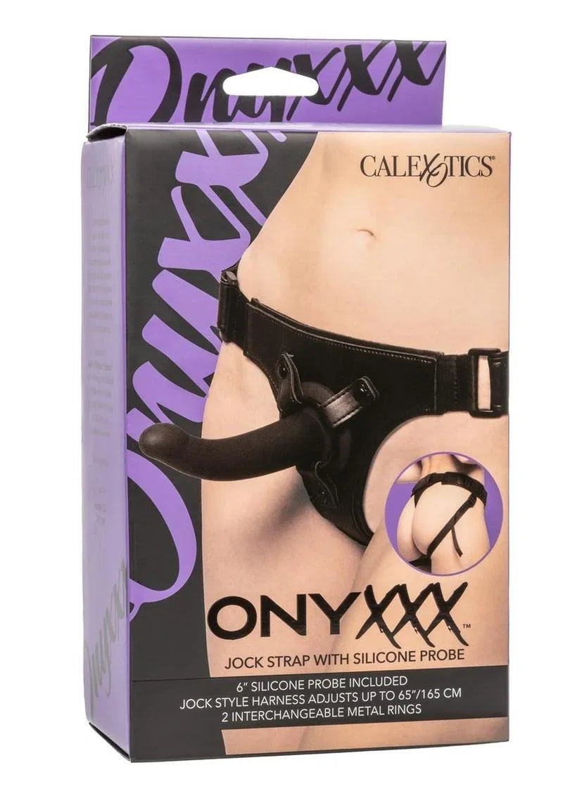 CalExotics Onyxxx Jock Strap With Silicone Probe - Buy At Luxury Toy X - Free 3-Day Shipping