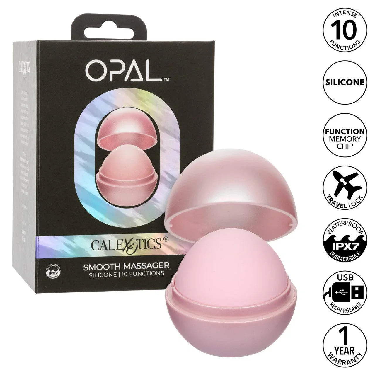 CalExotics Opal Smooth Silicone Rechargeable Massager - Buy At Luxury Toy X - Free 3-Day Shipping