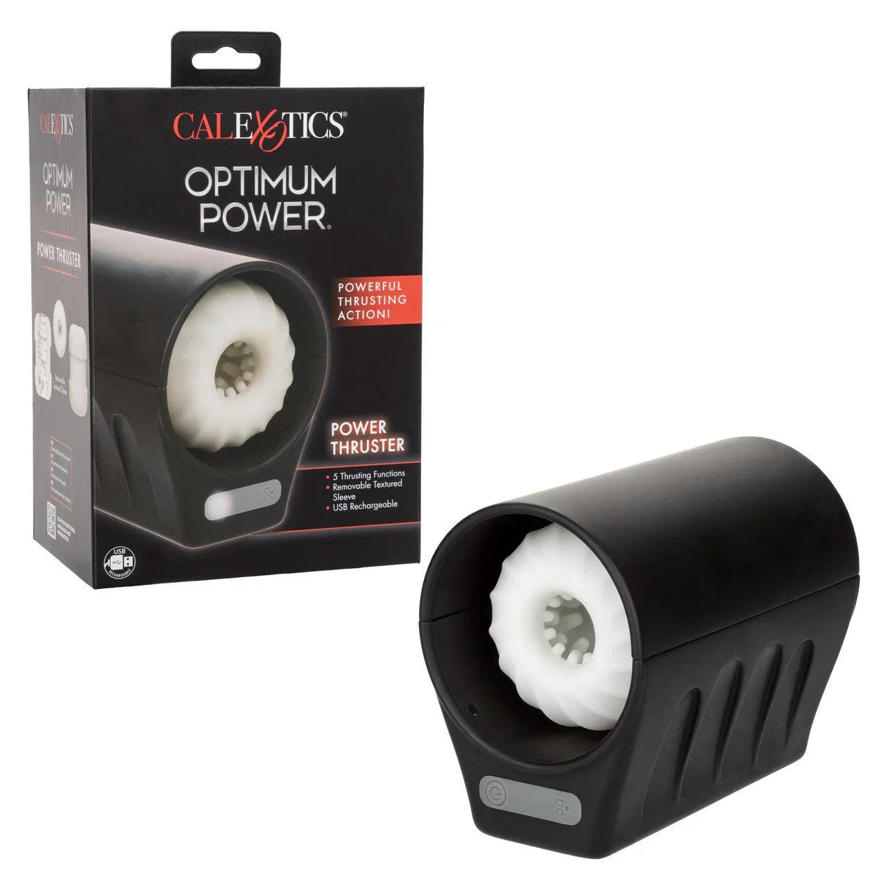 CalExotics Optimum Power Power Thruster Rechargeable Stroker - Buy At Luxury Toy X - Free 3-Day Shipping
