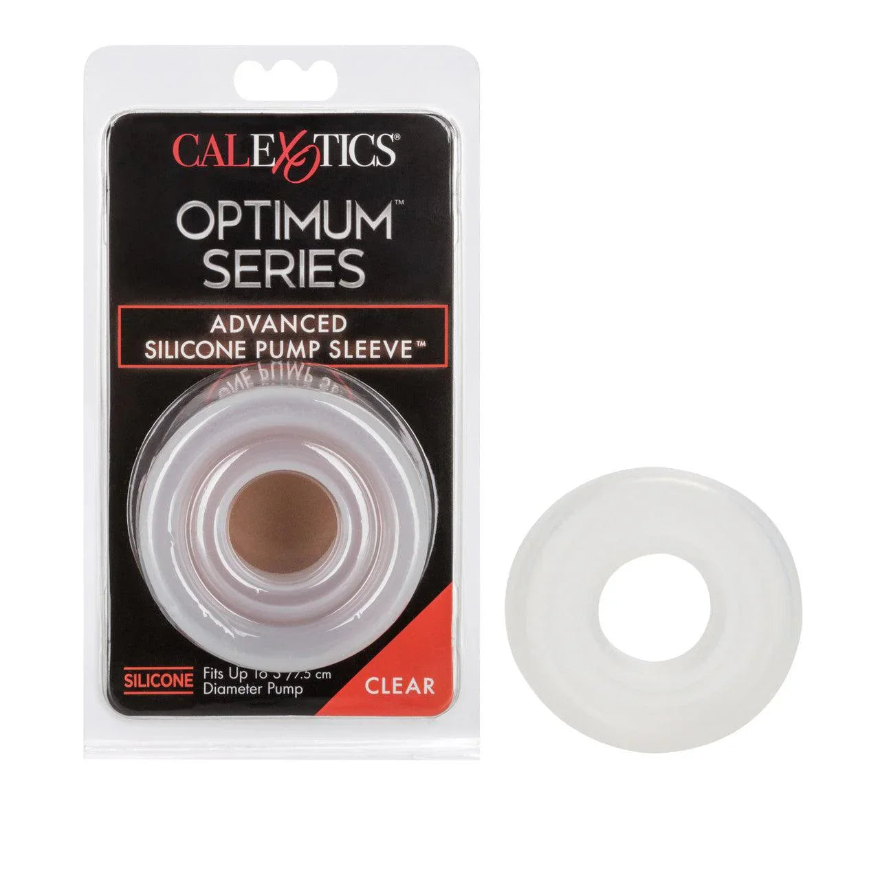 Calexotics Optimum Series® Advanced Silicone Pump Sleeve™ - Clear - Buy At Luxury Toy X - Free 3-Day Shipping