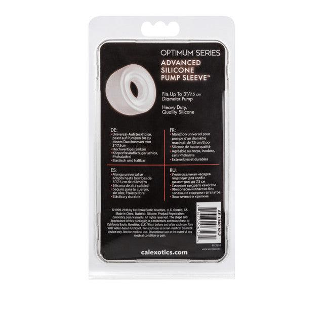 Calexotics Optimum Series® Advanced Silicone Pump Sleeve™ - Clear - Buy At Luxury Toy X - Free 3-Day Shipping