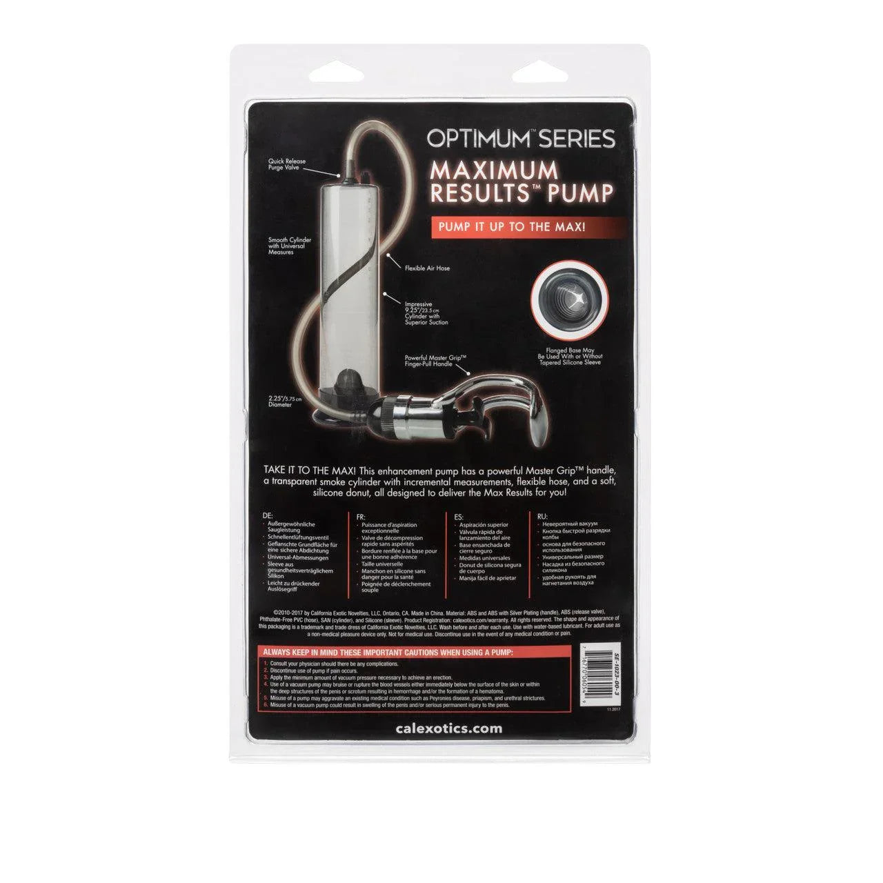Calexotics Optimum Series® Maximum Results™ Pump - Buy At Luxury Toy X - Free 3-Day Shipping