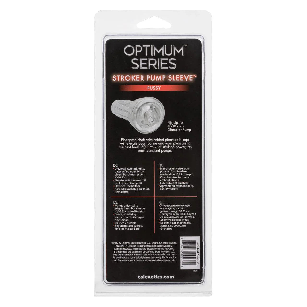 Calexotics Optimum Series® Stroker Pump Sleeve™ Pussy - Buy At Luxury Toy X - Free 3-Day Shipping
