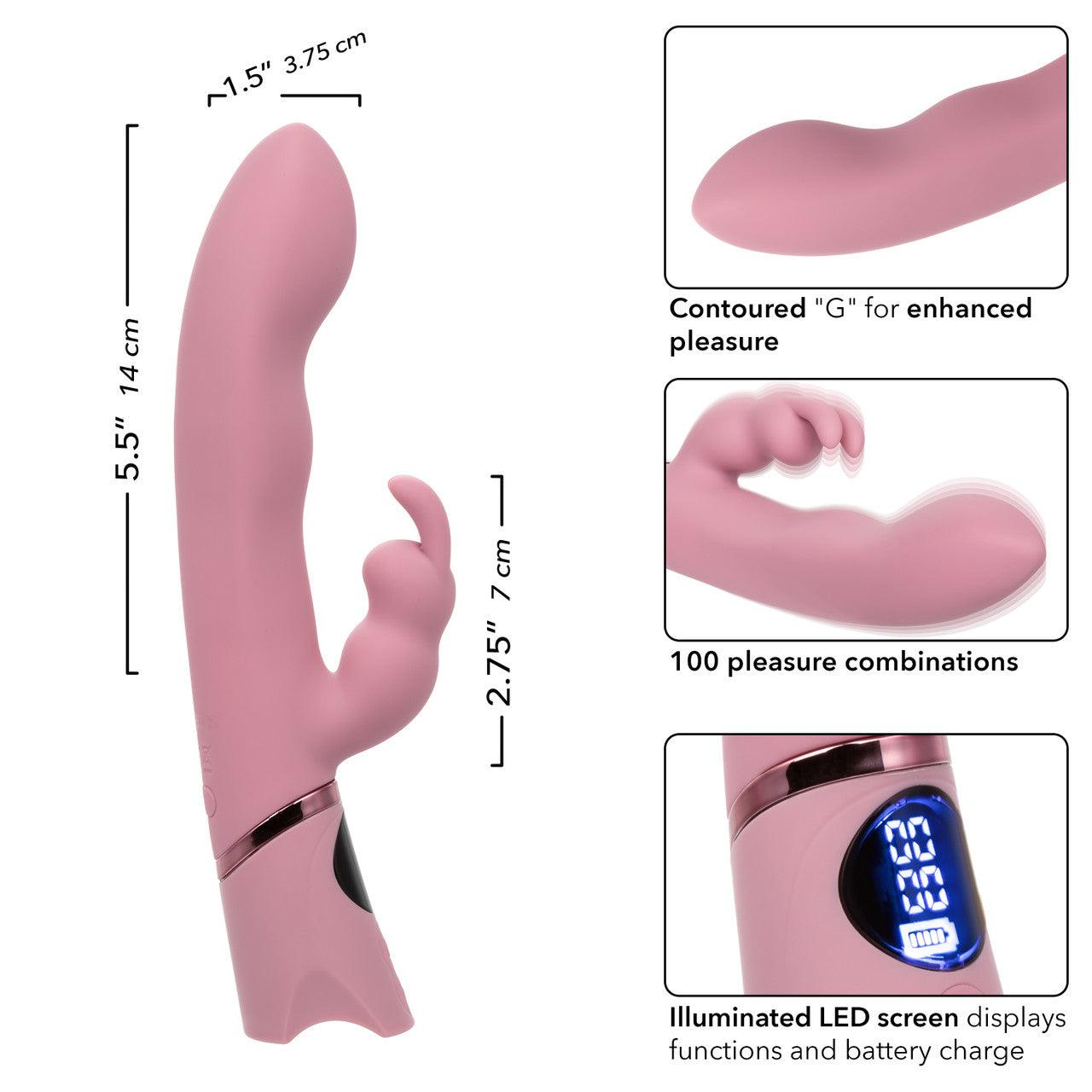 CalExotics Orgasmatron Digital G-Bunny Rechargeable Silicone Rabbit - Buy At Luxury Toy X - Free 3-Day Shipping