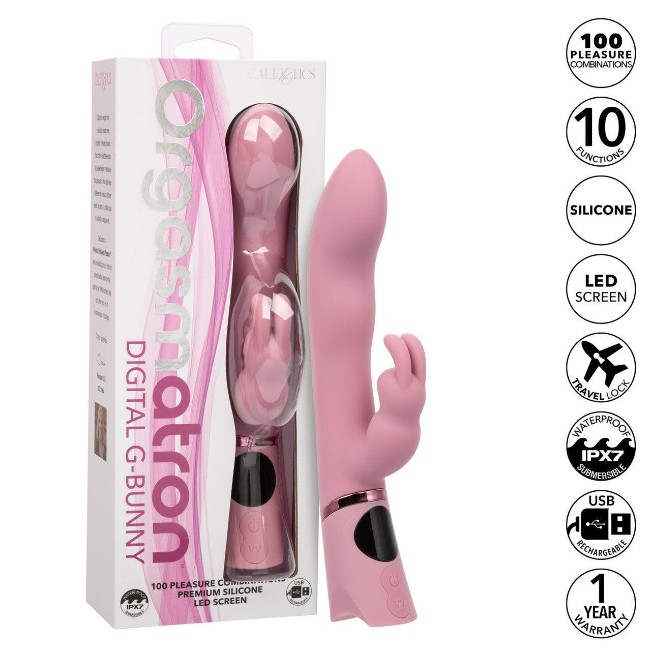 CalExotics Orgasmatron Digital G-Bunny Rechargeable Silicone Rabbit - Buy At Luxury Toy X - Free 3-Day Shipping