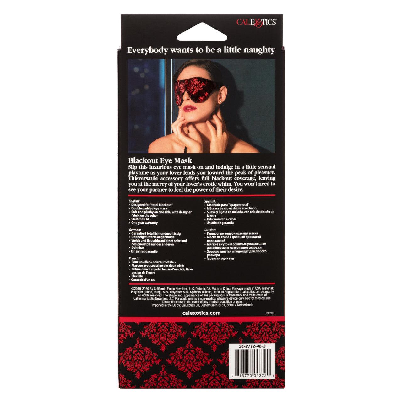 Calexotics Scandal® Blackout Eye Mask - Buy At Luxury Toy X - Free 3-Day Shipping