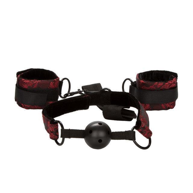 Calexotics Scandal® Breathable Ball Gag With Cuffs - Buy At Luxury Toy X - Free 3-Day Shipping