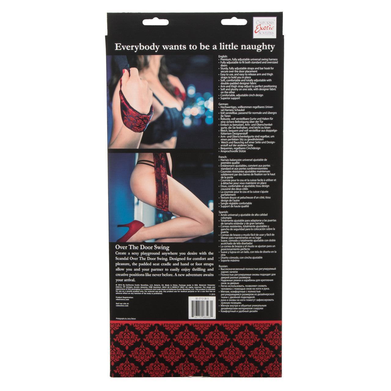 Calexotics Scandal® Over The Door Swing - Buy At Luxury Toy X - Free 3-Day Shipping