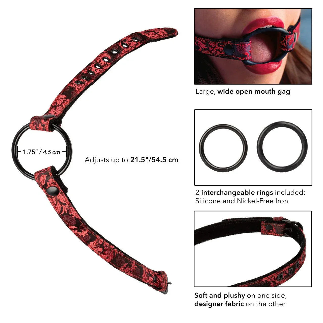 Calexotics Scandal® Wide Open Mouth Gag - Buy At Luxury Toy X - Free 3-Day Shipping