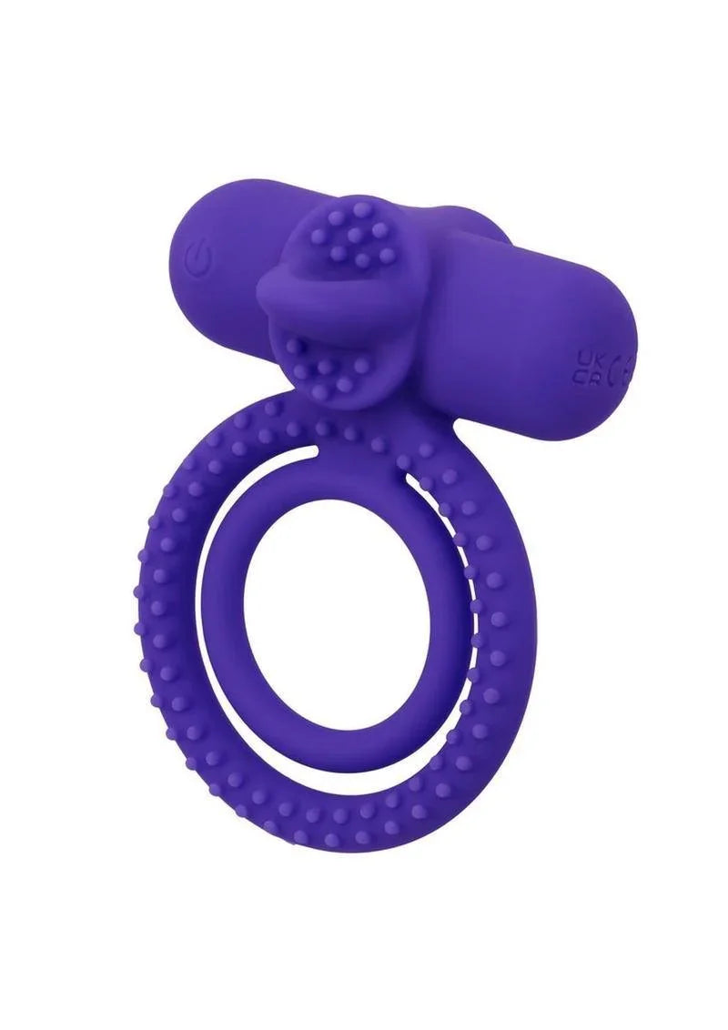 CalExotics Silicone Rechargeable Dual Climaxer Cock Ring - Buy At Luxury Toy X - Free 3-Day Shipping