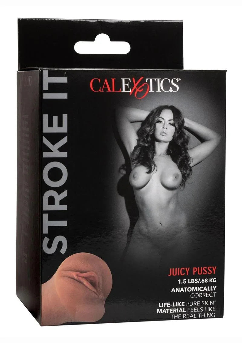 CalExotics Stroke It Juicy Pussy Masturbator - Buy At Luxury Toy X - Free 3-Day Shipping