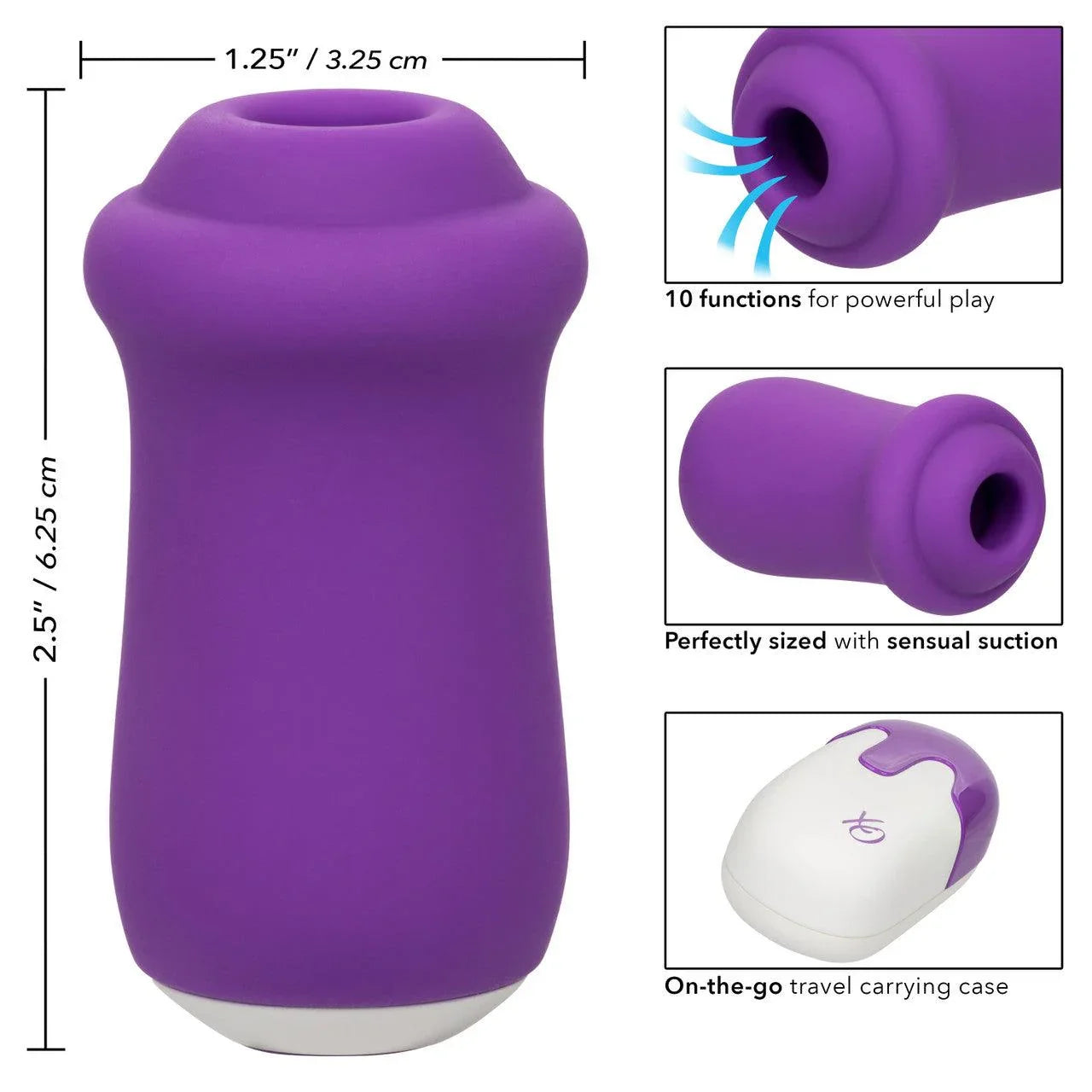 CalExotics Sugar Rush Rechargeable Silicone Clitoral Stimulator - Buy At Luxury Toy X - Free 3-Day Shipping