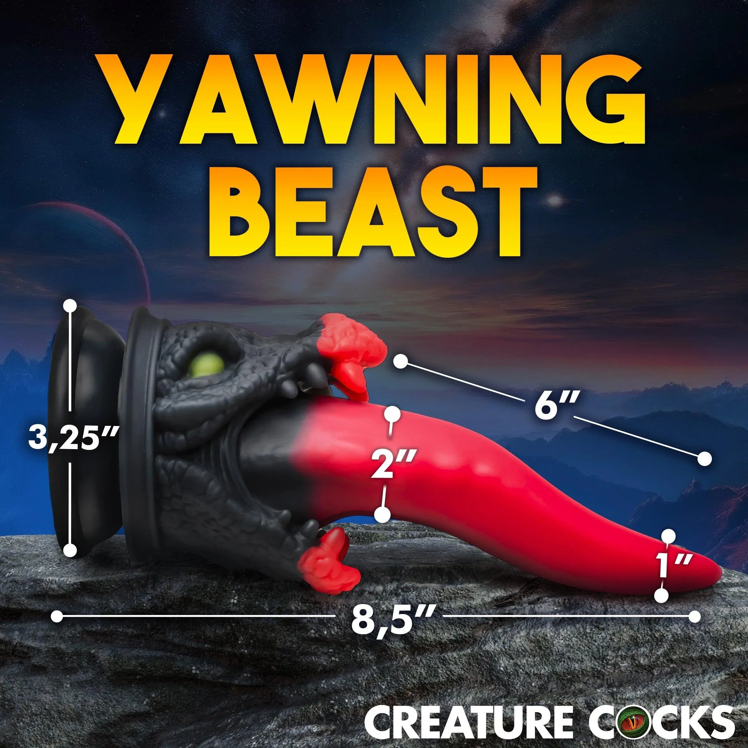 Creature Cock Dragon Roar Silicone Dildo - Buy At Luxury Toy X - Free 3-Day Shipping