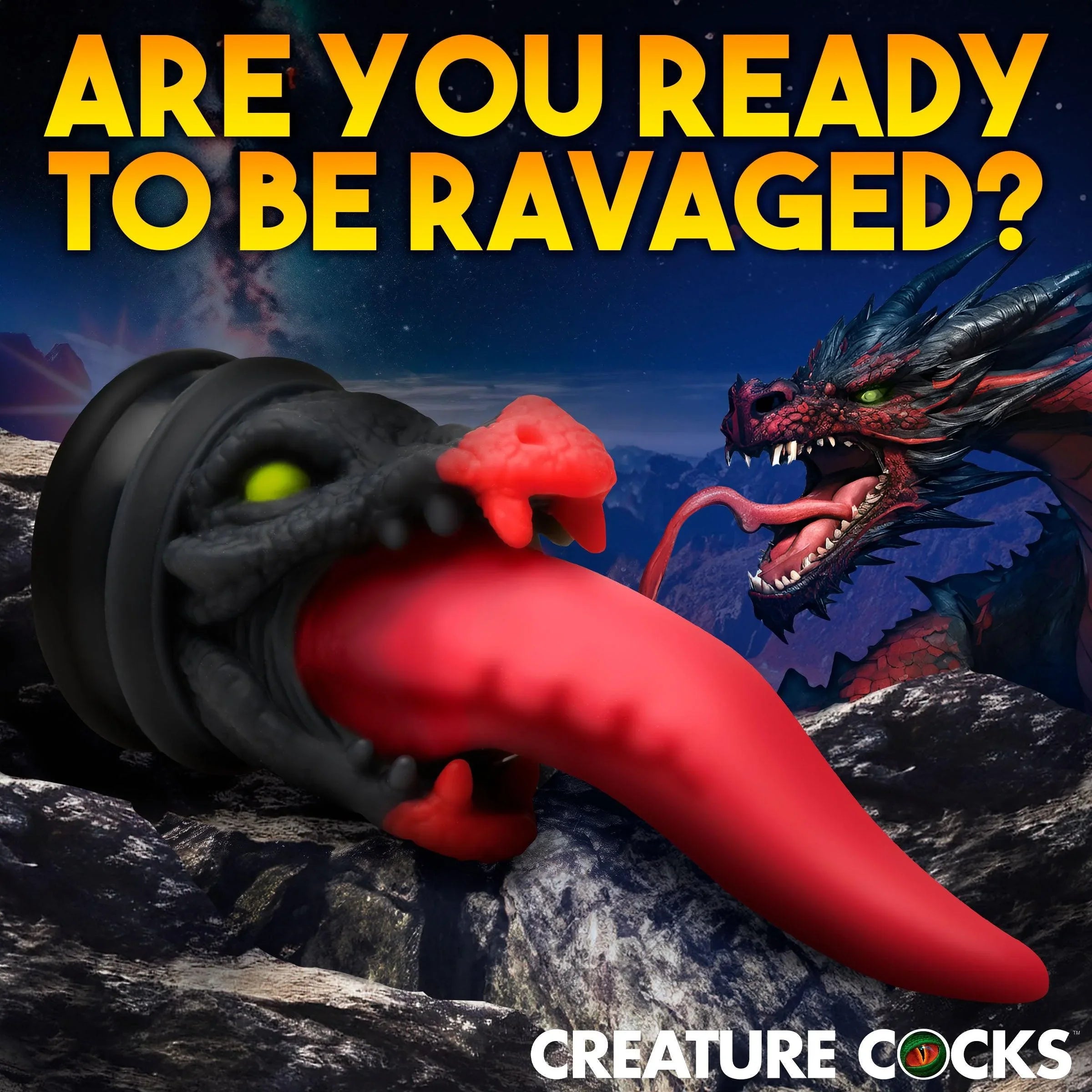 Creature Cock Dragon Roar Silicone Dildo - Buy At Luxury Toy X - Free 3-Day Shipping