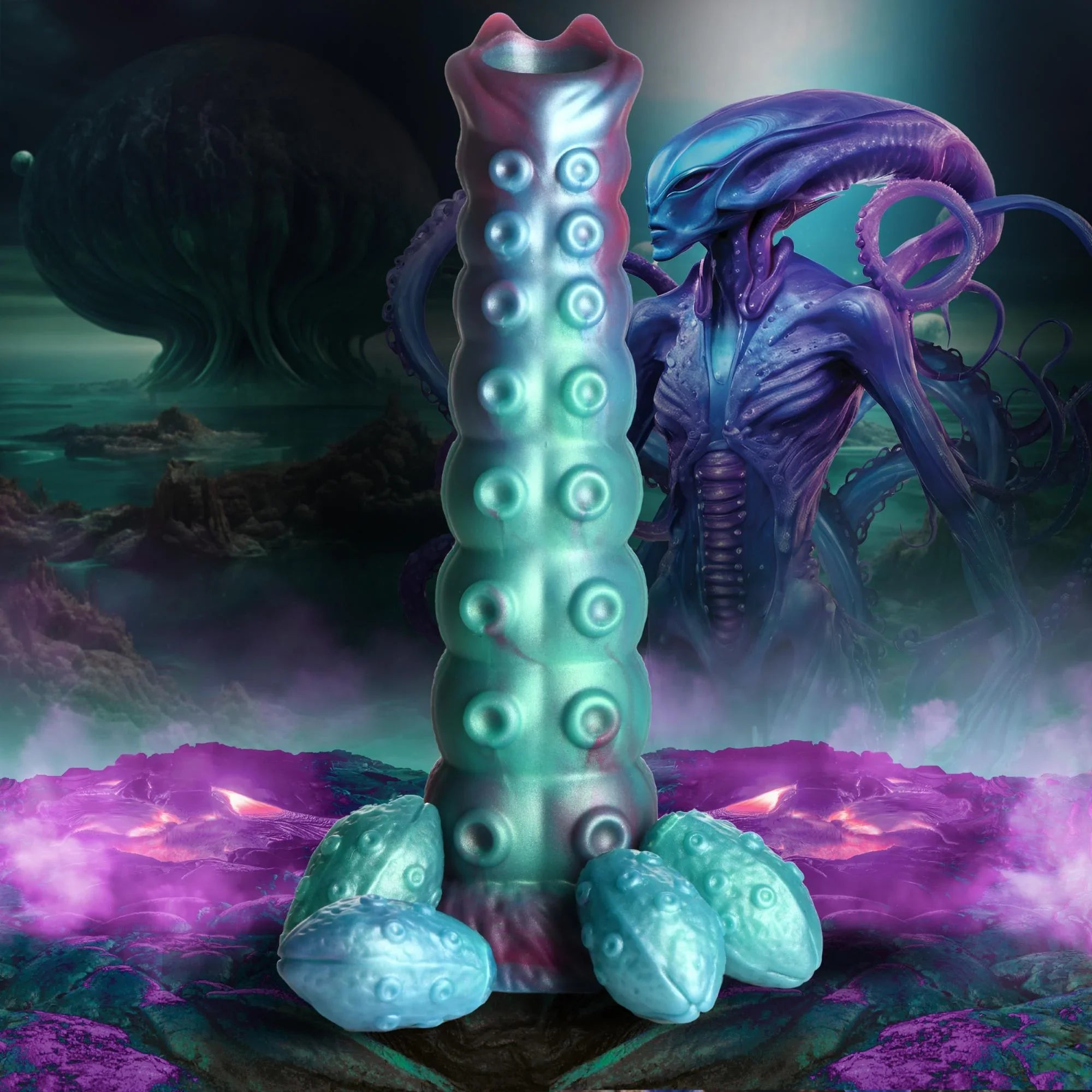 Creature Cock Galactic Breeder Ovipositor Silicone Dildo - Buy At Luxury Toy X - Free 3-Day Shipping