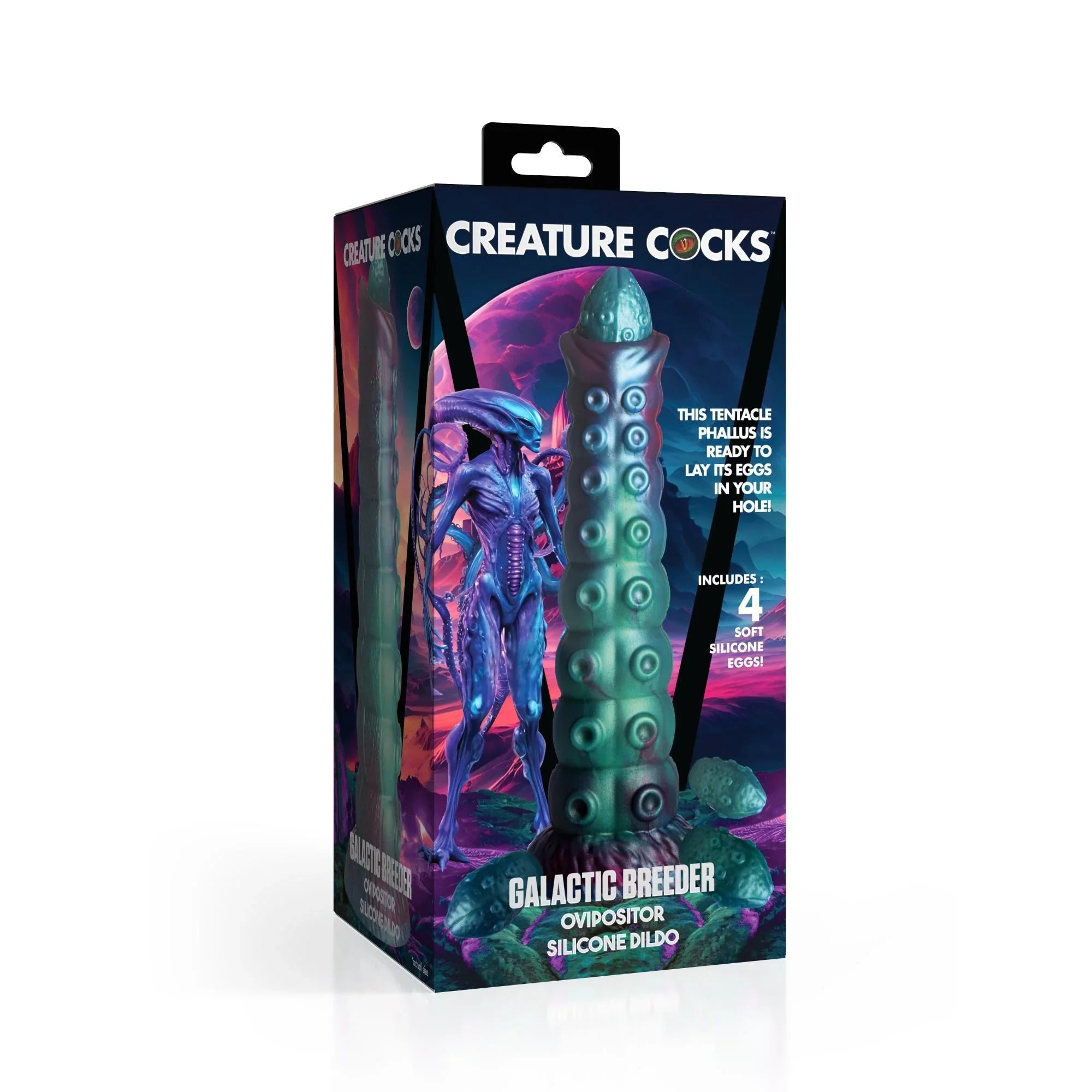 Creature Cock Galactic Breeder Ovipositor Silicone Dildo - Buy At Luxury Toy X - Free 3-Day Shipping