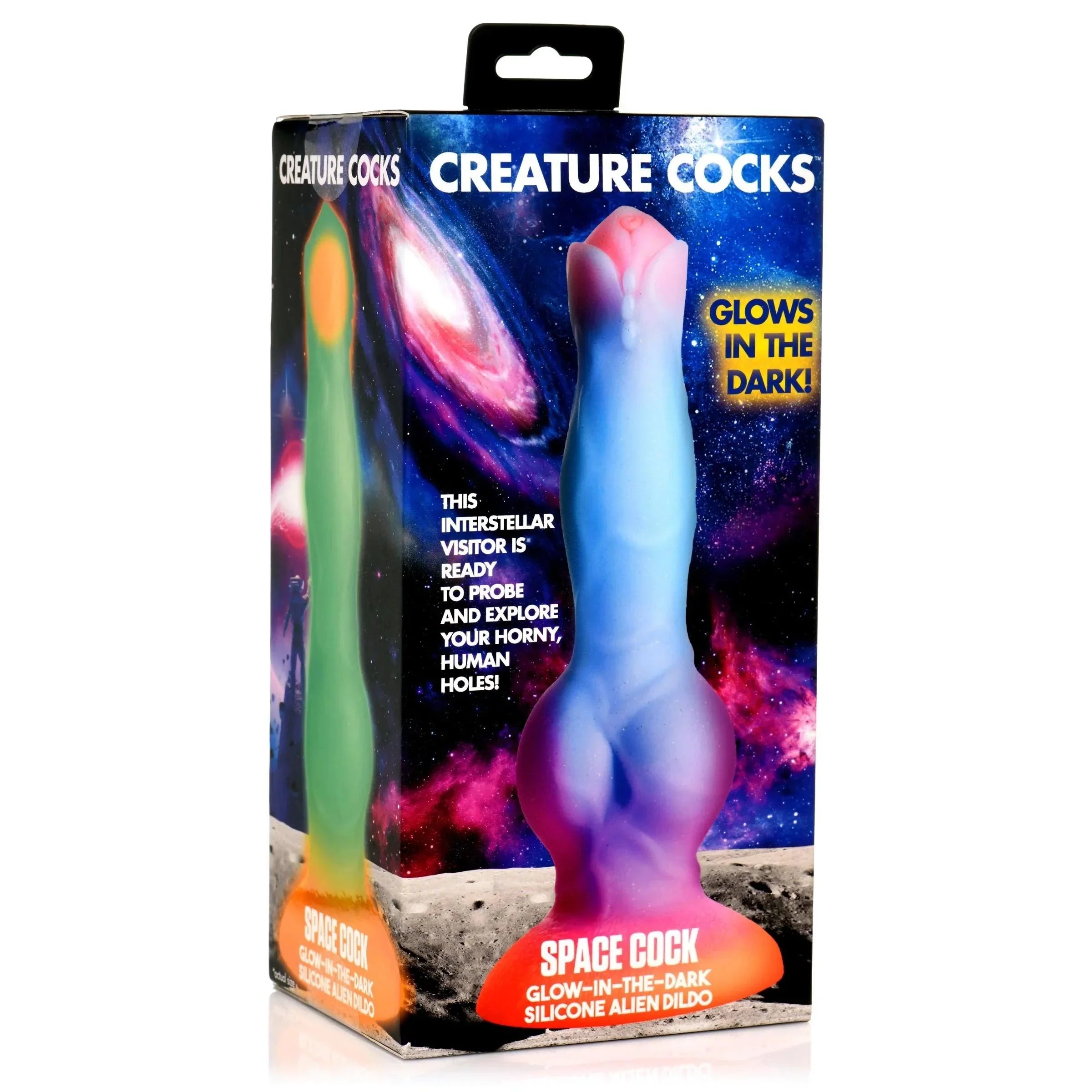Creature Cocks Alien Glow In the Dark Dildo - Buy At Luxury Toy X - Free 3-Day Shipping