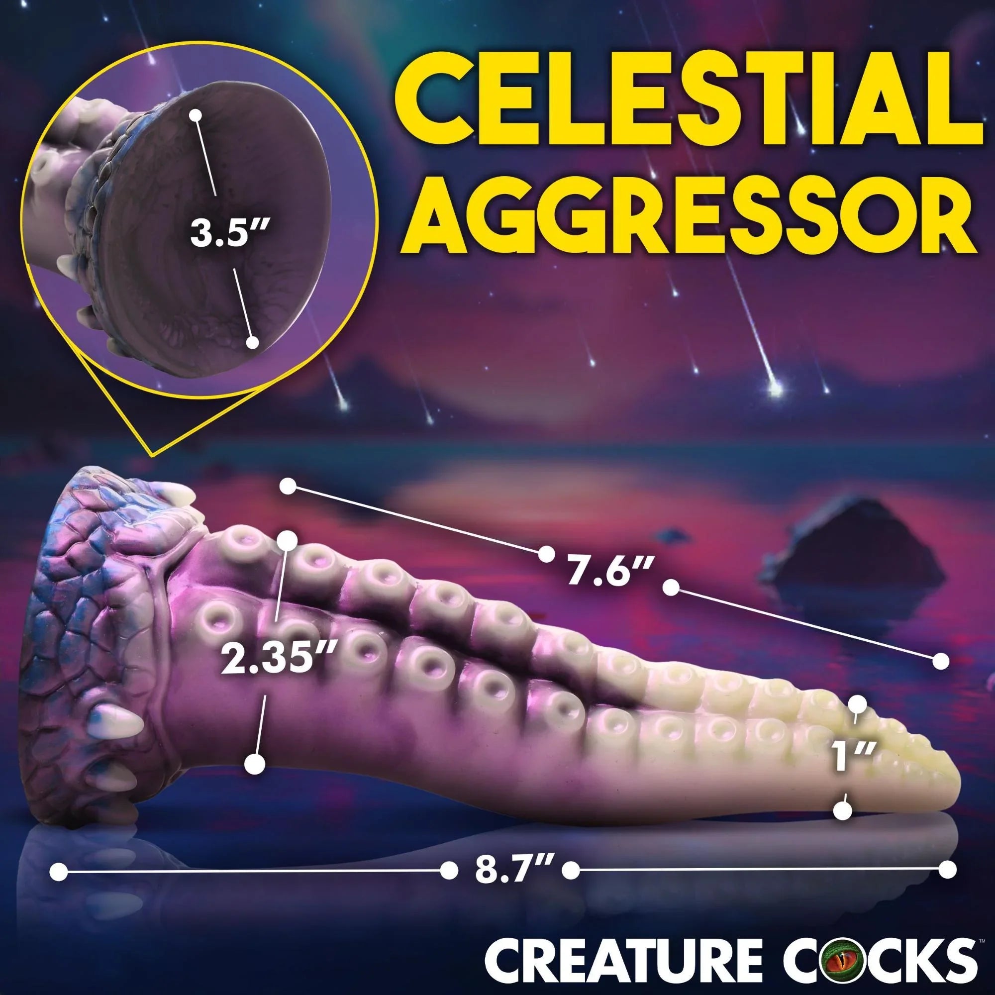 Creature Cocks Astropus Tentacle Silicone Dildo - Buy At Luxury Toy X - Free 3-Day Shipping