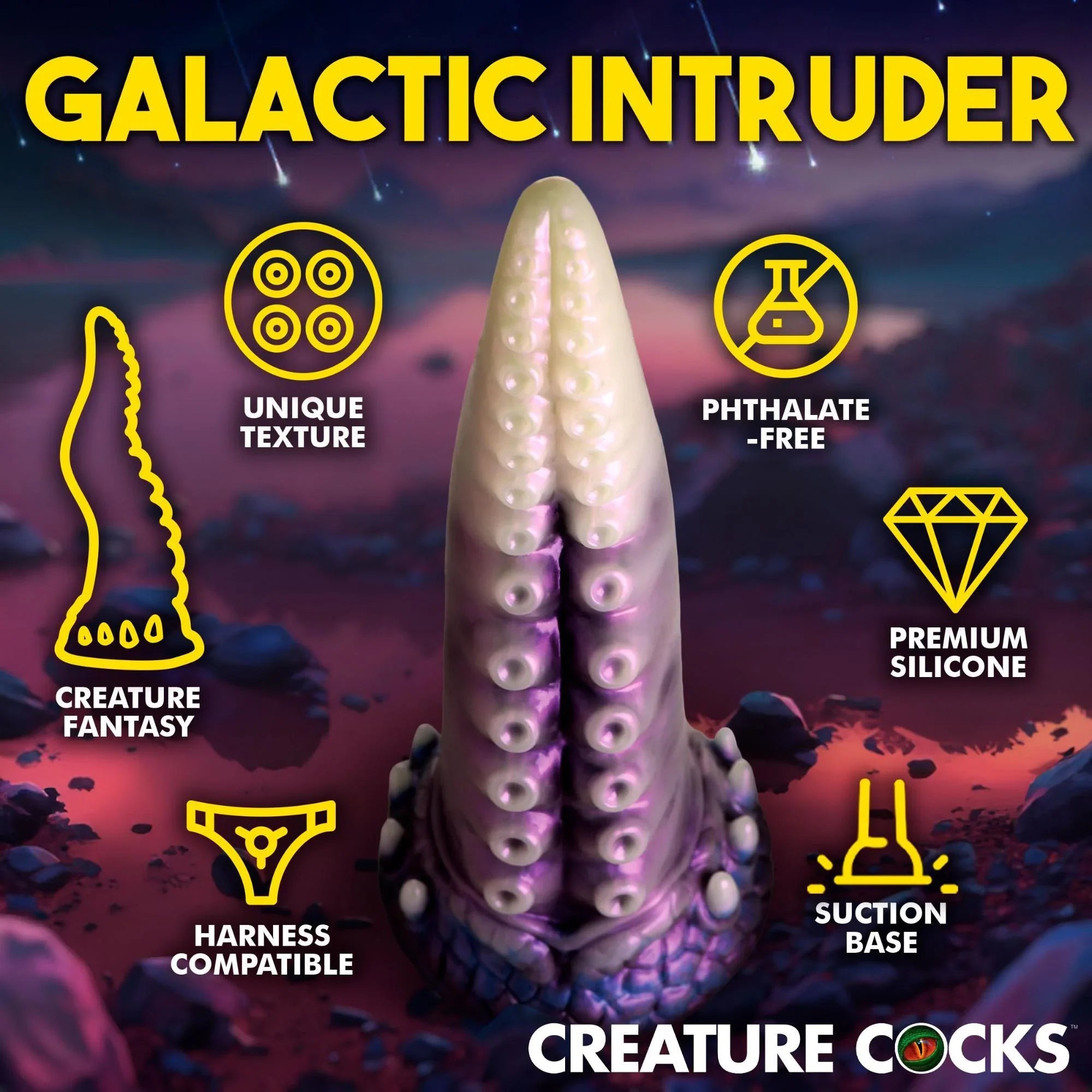 Creature Cocks Astropus Tentacle Silicone Dildo - Buy At Luxury Toy X - Free 3-Day Shipping