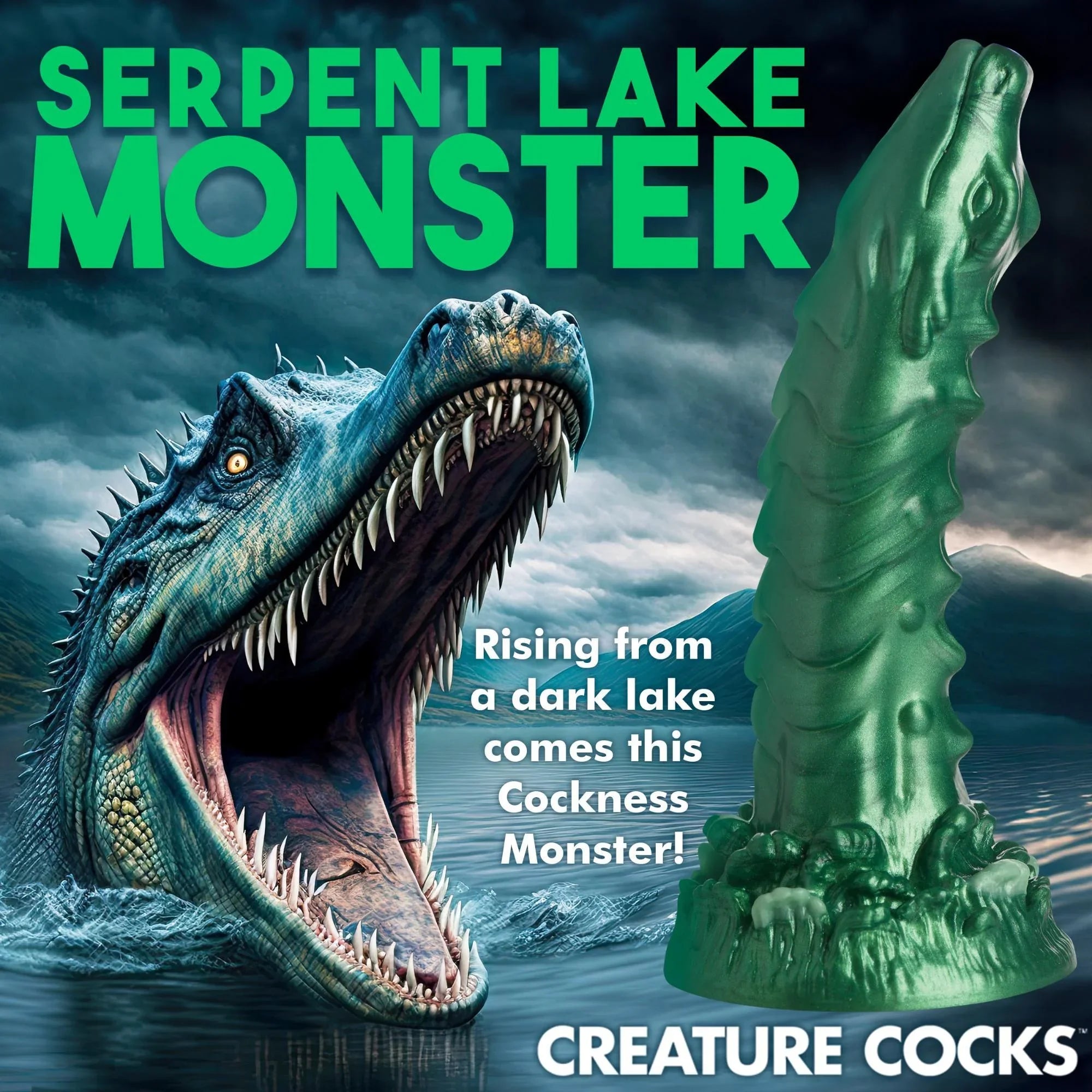 Creature Cocks Cockness Monster Lake Creature Silicone Dildo - Buy At Luxury Toy X - Free 3-Day Shipping